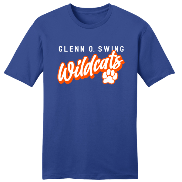 Glenn O Swing Wildcats Script Logo