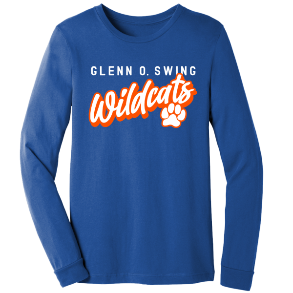 Glenn O Swing Wildcats Script Logo