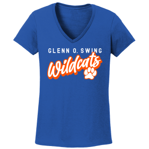 Glenn O Swing Wildcats Script Logo 4