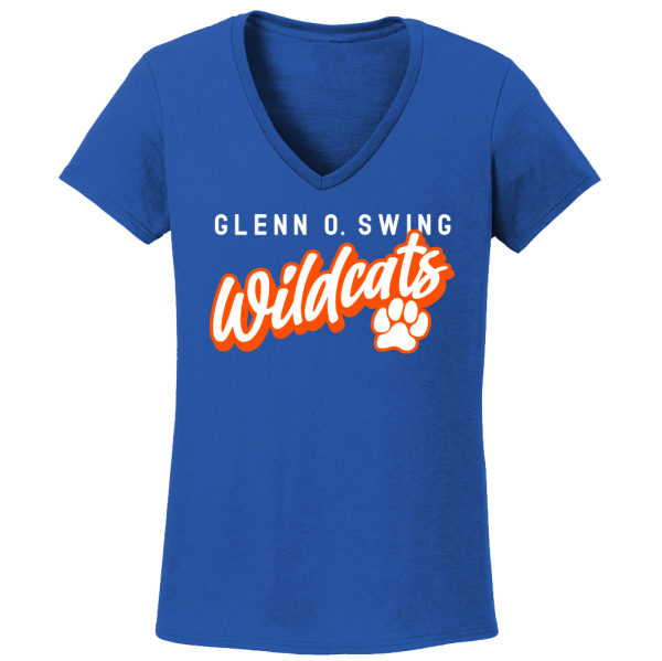 Glenn O Swing Wildcats Script Logo