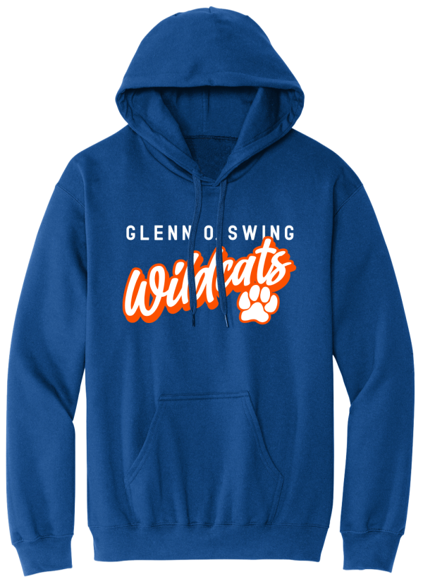 Glenn O Swing Wildcats Script Logo