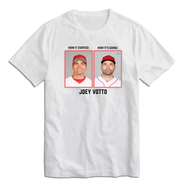 Joey Votto Then & Now MLBPA Tee