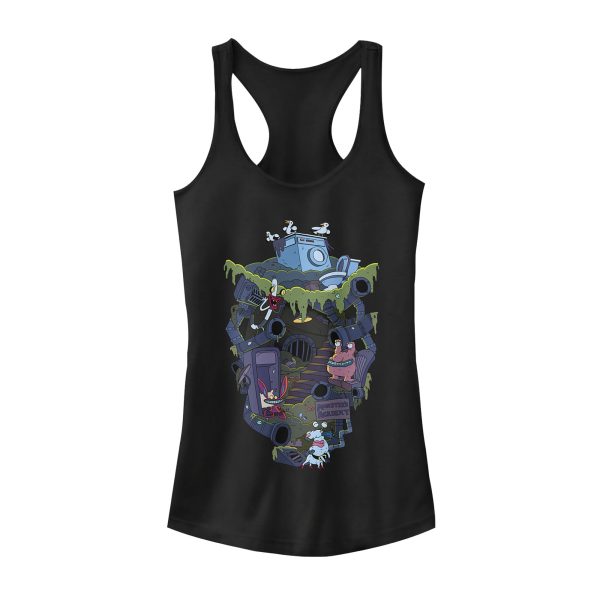 Junior_s Aaahh!!! Real Monsters Underground Lair Racerback Tank Top