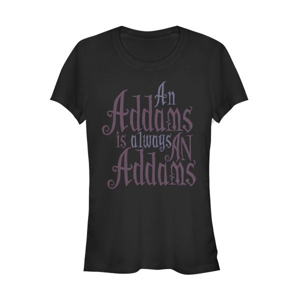 Junior_s Addams Family Always An Addams Motto T-Shirt