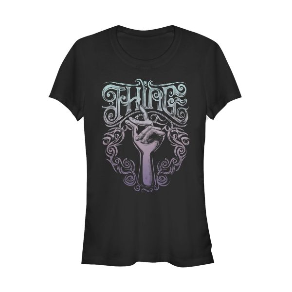 Junior_s Addams Family Thing Ornate Snap T-Shirt