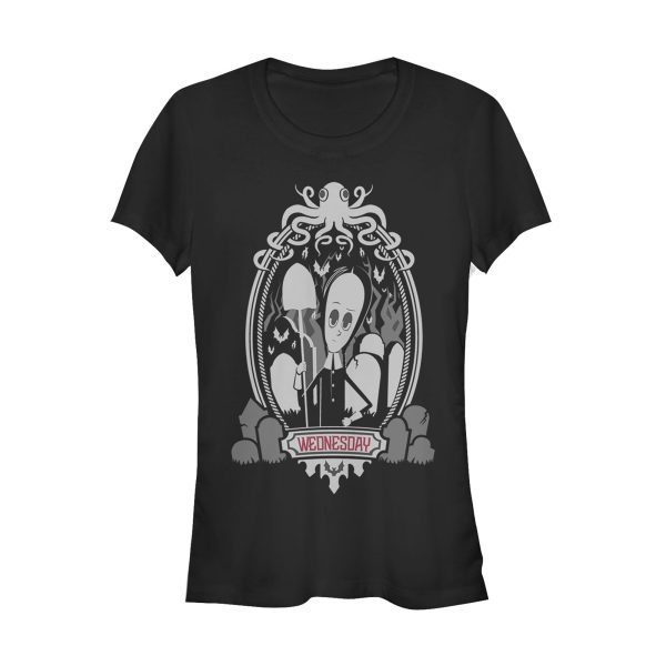 Junior_s Addams Family Wednesday Octopus Portrait T-Shirt