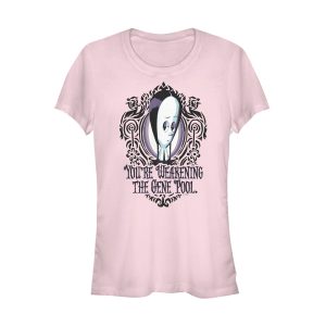 Junior_s Addams Family Wednesday Weaken Gene Pool T-Shirt