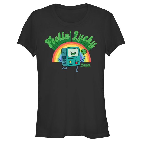 Junior_s Adventure Time Feelin_ Lucky BMO T-Shirt