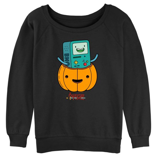 Junior_s Adventure Time Halloween BMO Jack-o_-lantern Sweatshirt