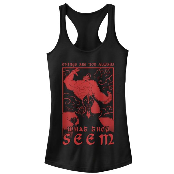 Junior_s Aladdin Jafar Not Always What It Seems Racerback Tank Top