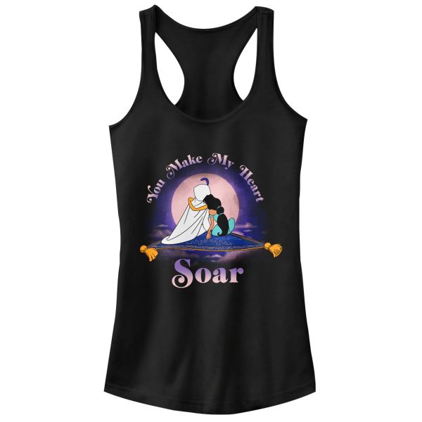 Junior_s Aladdin Jasmine Heart Soar Racerback Tank Top