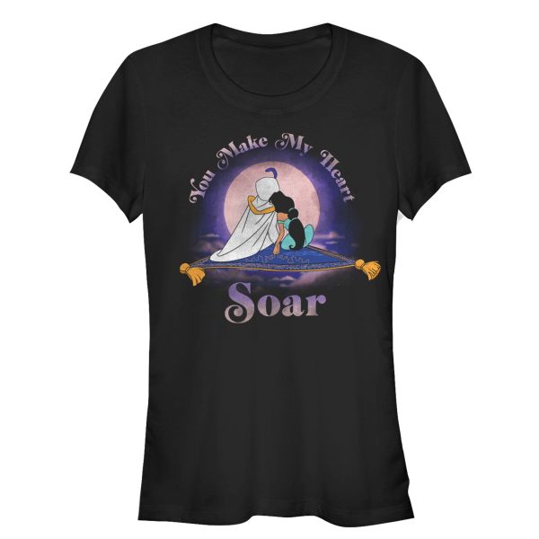 Junior_s Aladdin Jasmine Heart Soar T-Shirt