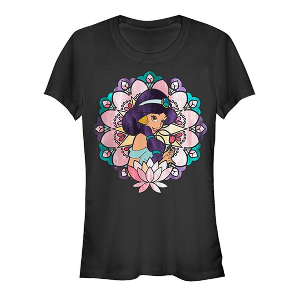 Junior_s Aladdin Jasmine Lotus Flower T-Shirt