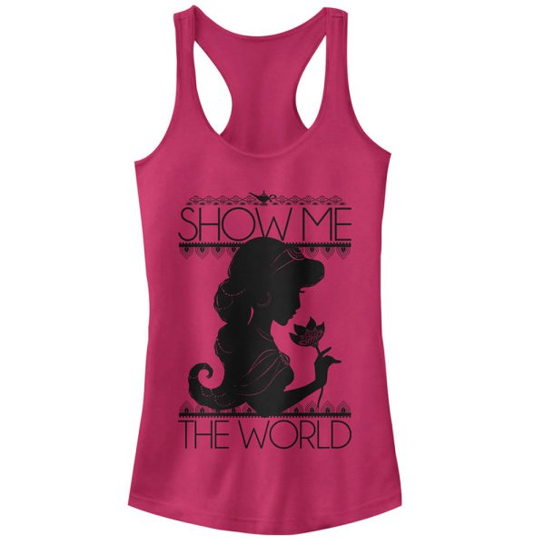 Junior_s Aladdin Jasmine Show Me the World Racerback Tank Top