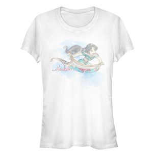 Junior_s Aladdin Jasmine Watercolor Carpet Ride T-Shirt