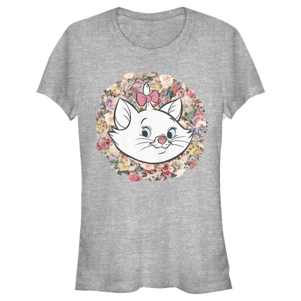 Junior_s Aristocats Floral Marie White Kitten T-Shirt