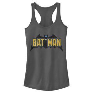 Junior_s Batman Caped Crusader Logo Racerback Tank Top