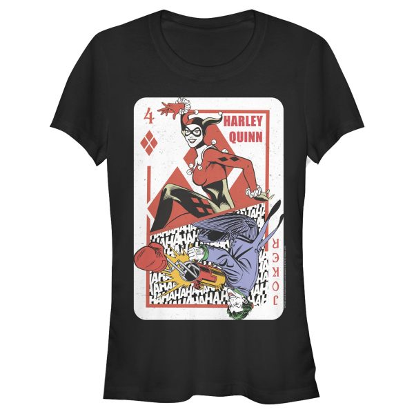 Junior_s Batman Harley Quinn Joker Poker Card T-Shirt