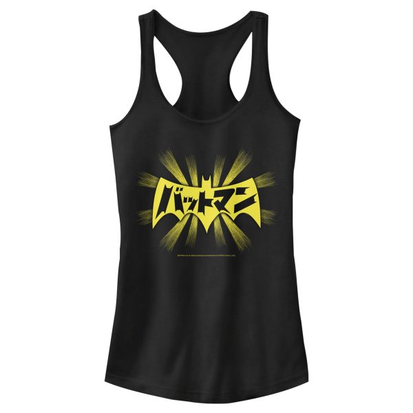 Junior_s Batman Logo Kanji Characters Racerback Tank Top