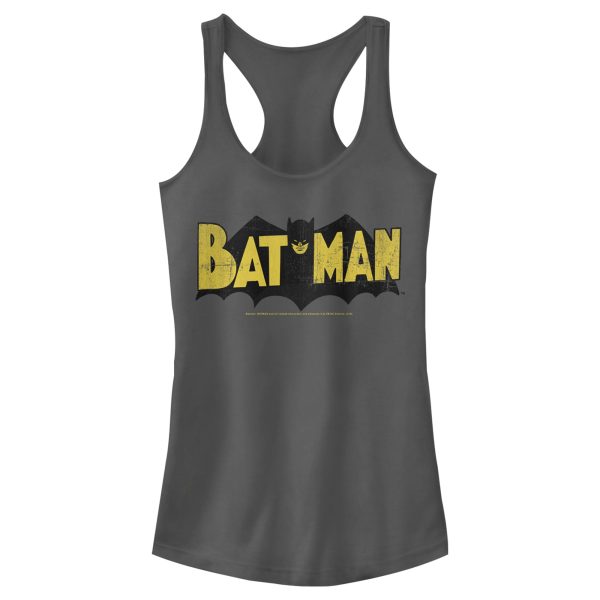 Junior_s Batman Logo Vintage Racerback Tank Top