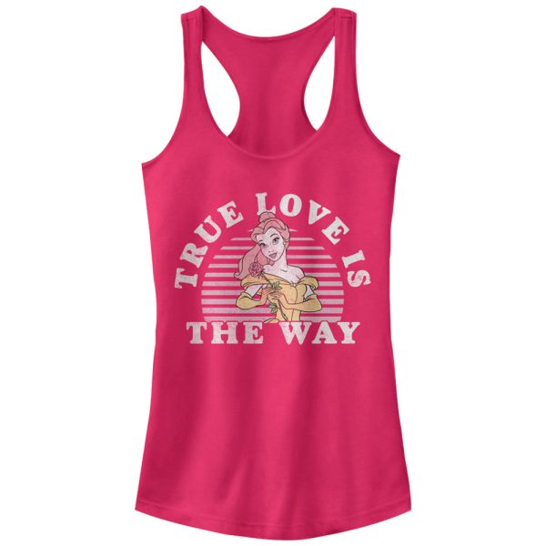 Junior_s Beauty and the Beast Belle True Love Racerback Tank Top