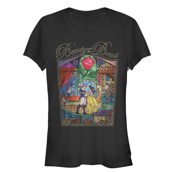 Junior_s Beauty and the Beast Glass Window T-Shirt