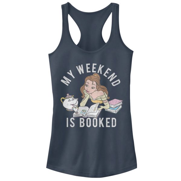 Junior_s Beauty and the Beast Weekend Booked Racerback Tank Top