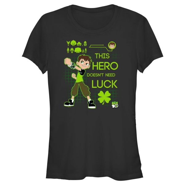 Junior_s Ben 10 Doesn_t Need Luck T-Shirt