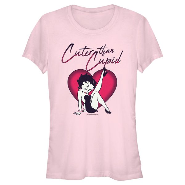 Junior_s Betty Boop Cuter Than Cupid T-Shirt