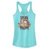 Junior_s Betty Boop Floral Dog Mom Racerback Tank Top