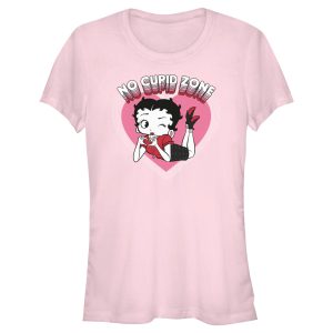 Junior_s Betty Boop No Cupid Zone T-Shirt