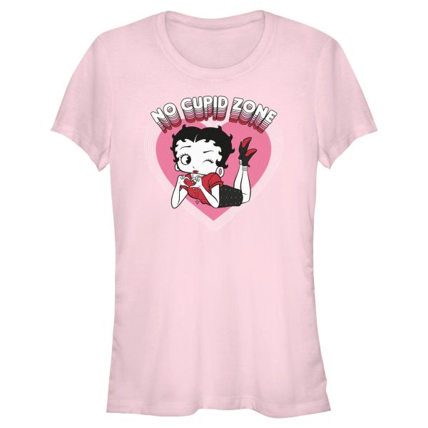 Junior_s Betty Boop No Cupid Zone T-Shirt