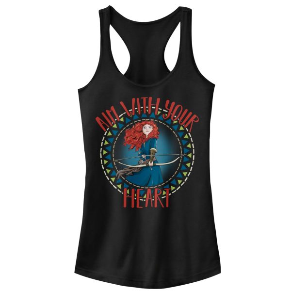 Junior_s Brave Merida Aim With Heart Racerback Tank Top