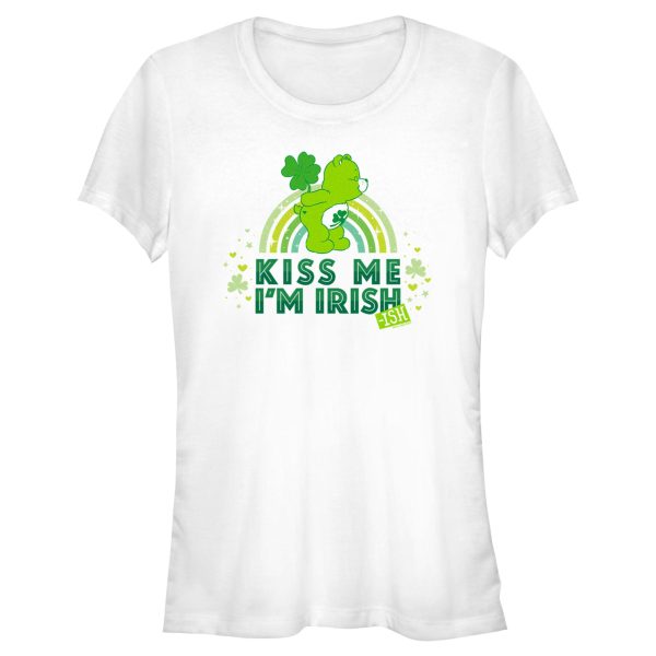 Junior_s Care Bears St. Patrick_s Day Good Luck Bear kiss Me I_m Irish-ish T-Shirt