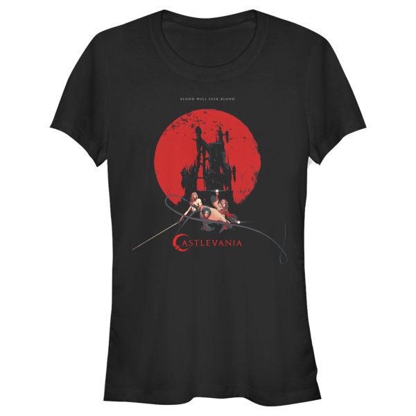 Junior_s Castlevania Seek Blood Poster T-Shirt