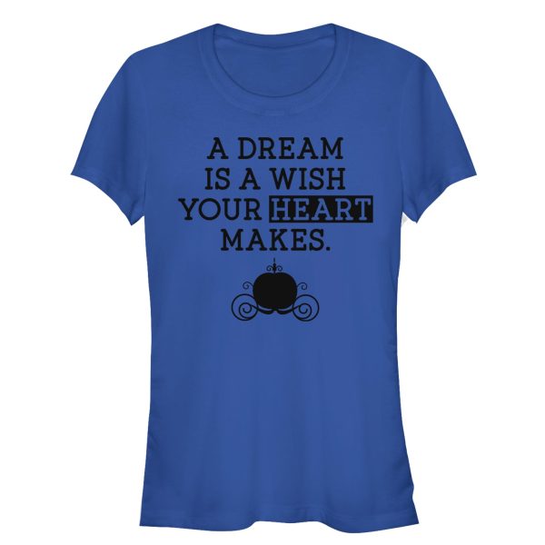 Junior_s Cinderella A Dream Is a Wish Your Heart Makes T-Shirt