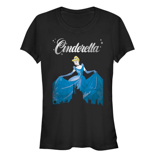 Junior_s Cinderella Dress Silhouette T-Shirt