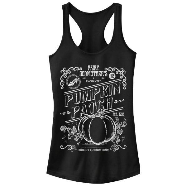 Junior_s Cinderella Enchanted Pumpkin Patch Racerback Tank Top