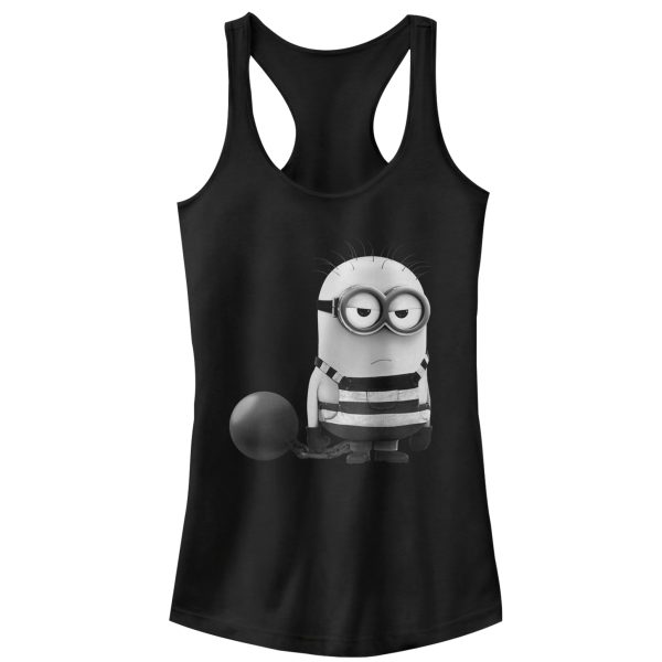 Junior_s Despicable Me 3 Minion Grumpy Prisoner Racerback Tank Top