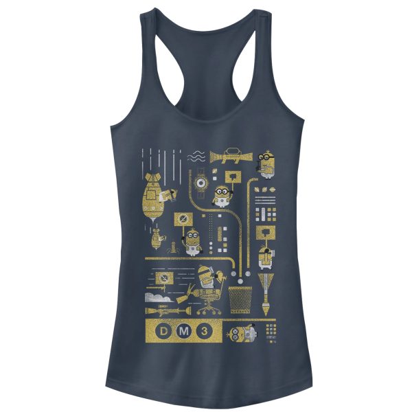 Junior_s Despicable Me 3 Minion Lab Work Racerback Tank Top