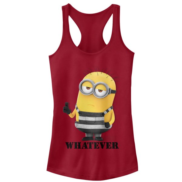 Junior_s Despicable Me 3 Minion Whatever Prisoner Racerback Tank Top