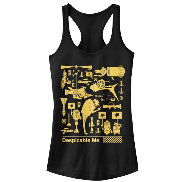 Junior_s Despicable Me 3 Minion Worker Strike Racerback Tank Top