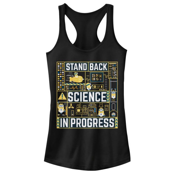 Junior_s Despicable Me 3 Minions Science in Progress Racerback Tank Top