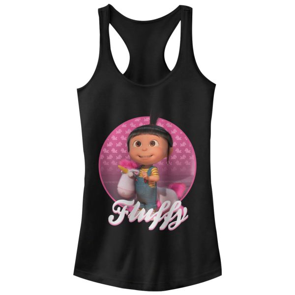 Junior_s Despicable Me Agnes Fluffy Unicorn Racerback Tank Top