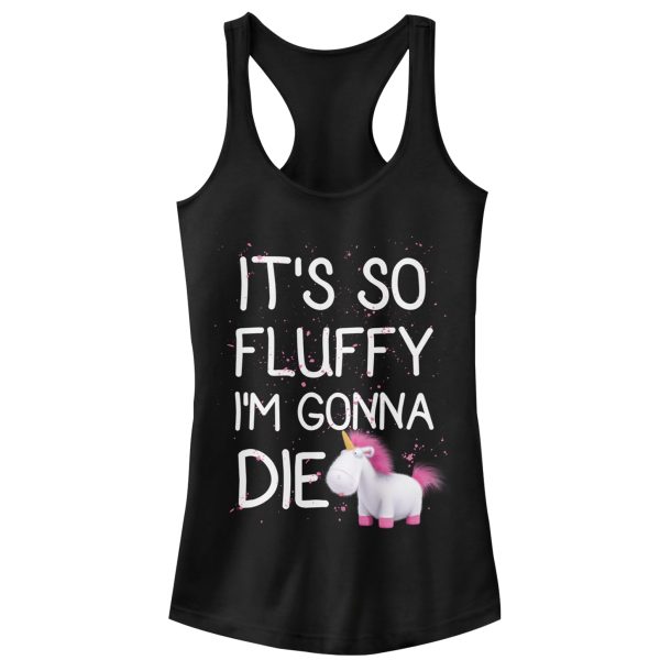 Junior_s Despicable Me Agnes Fluffy Unicorn Spots Racerback Tank Top