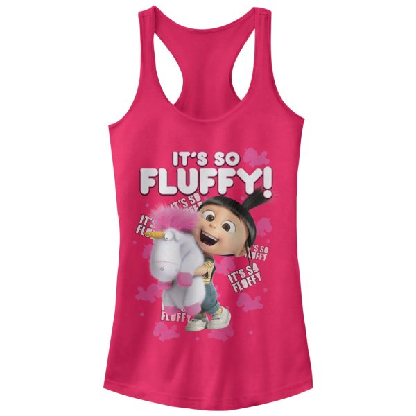 Junior_s Despicable Me Agnes So Fluffy Unicorn Racerback Tank Top