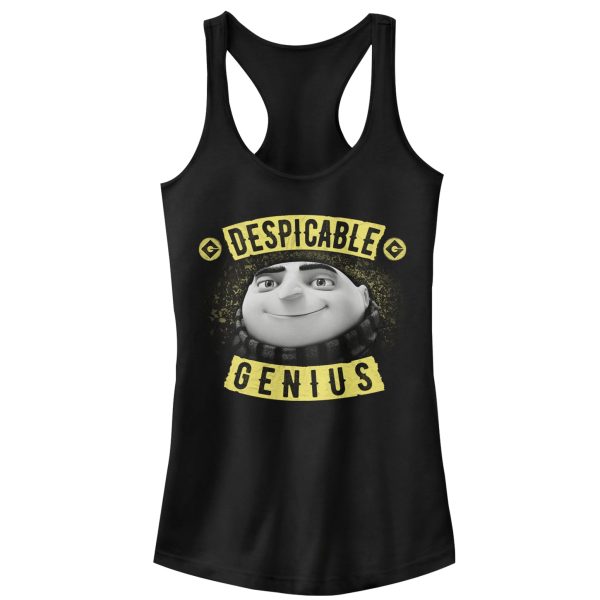 Junior_s Despicable Me Evil Genius Gru Banner Racerback Tank Top