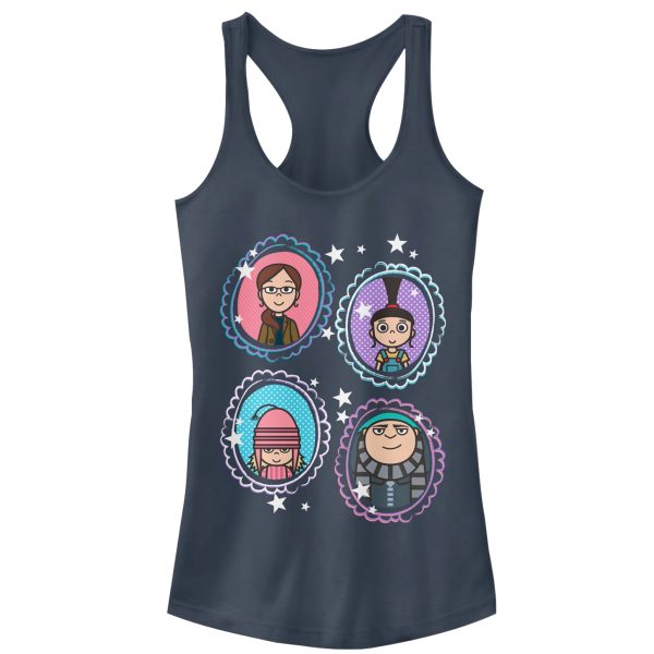 Junior_s Despicable Me Family Portrait Racerback Tank Top