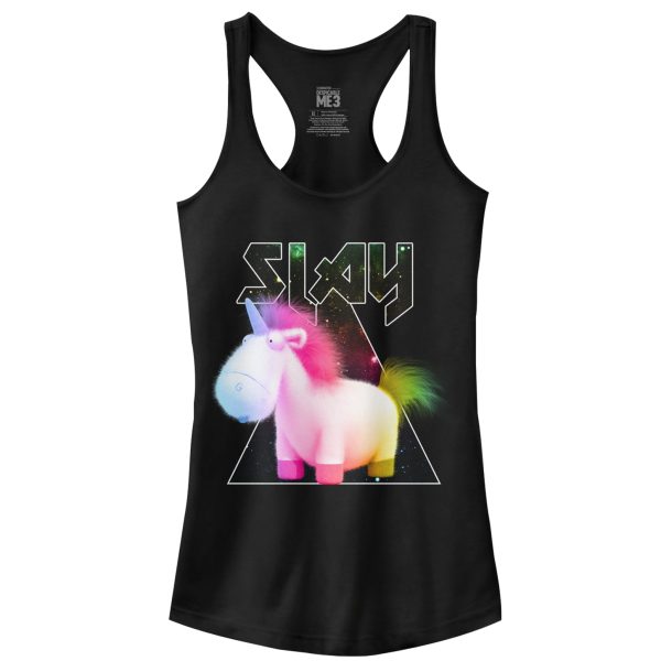 Junior_s Despicable Me Metal Rock Unicorn Racerback Tank Top