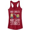 Junior_s Despicable Me Minion Bad Choices Racerback Tank Top